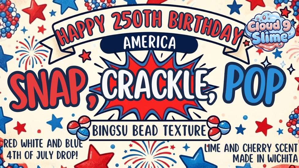 Snap Crackle Pop - Clear Slime