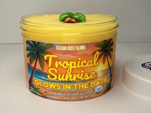 Tropical Sunrise — ICEE slime handmade by Cloud 9 Slime in Wichita KS